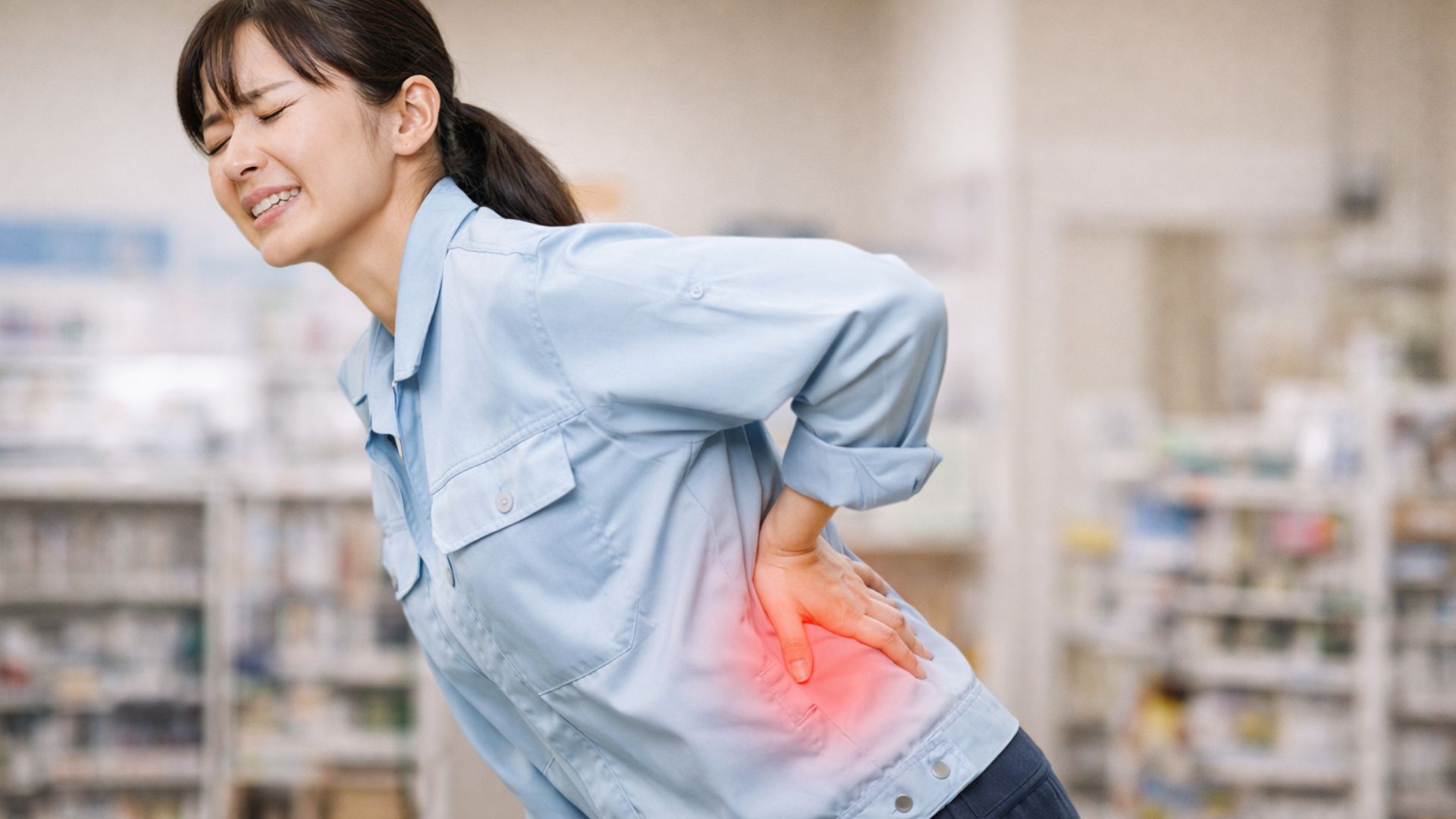 接客業・立ち仕事・腰痛