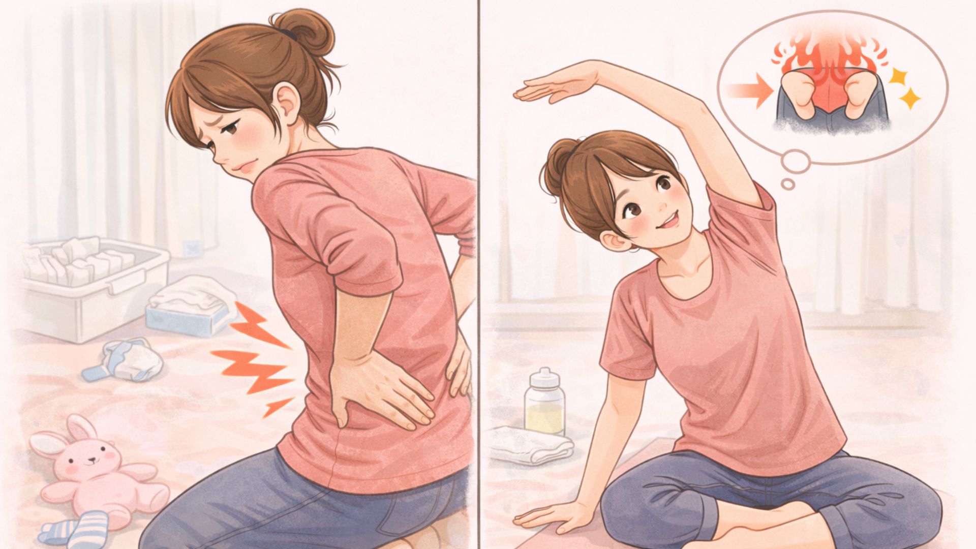 産後・腰痛・セルフケア