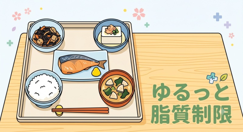 遺伝子と特定のダイエット（糖質・脂質）に因果関係がないことを、釣り合った天秤で表現した科学的インフォグラフィック。 