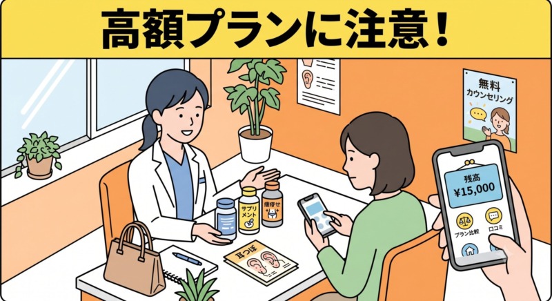 遺伝子と特定のダイエット（糖質・脂質）に因果関係がないことを、釣り合った天秤で表現した科学的インフォグラフィック。 