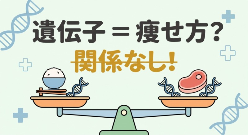 情報の波から正しい解決策（電球）を見つけて晴れやかな表情の女性。中央に「ダイエットの正解」と大きなテキストがあるイラスト。